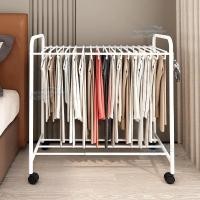 ราคา ราวแขวนกางเกง มีล้อ ราวตากผ้า ราวแขวนผ้า ราวแขวนกางเกงเคลื่อนยา้ยได้ปรับความยาวได้ 52 81cm ชั้นงกางเกงอเนกประสงค์ (43005011439)