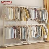 ราคา ขาว ดำ ราวตากผ้า 150 50 200CM มีล้อให้เลื่อก ราวแขวนเสื้อผ้า ท่อหนา เรียบเนียน โครงเหล็กเเข็งเเรง (26133065180)