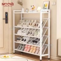 ราคา ชั้นวางรองเท้า พับเก็บได้ ชั้นรองเท้า 3 4 5 ชั้น กันน้ำไม่เป็นสนิม ที่วางรองเท้า มินอมอล วางรองเท้าไซส์ 42 ได้ (29835030827)