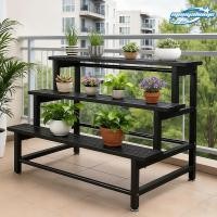 ราคา เหล็กเคาร์บอน ชั้นวางต้นไม้ ขาตั้งดอกไม้เหล็ก2 3ชั้น ชั้นวางกระถางต้นไม้ ชั้นวางของ กันน้ำกันสนิม รับน้ำหนักได้200กก (40808117242)