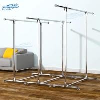 ราคา สแตนเลส 304 ราวตากผ้าสแตนเลส ยืดได้120 240cm บาร์เดียว ราวตากผ้า ราวขายเสื้อผ้า (42651744872)