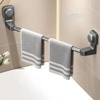 ราคา ราวแขวนผ้าขนหนู ราวติดผนัง ราวแขวนผ้าเช็ดตัว ราวแขวนผ้าในห้องน้ำ ไม่ต้องเจาะผนัง แบบติดผนัง (27336818506)