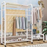 ราคา ราวแขวนเสื้ออเนกประสงค์ ตู้เสื้อผ้า โครงเหล็ก พร้อมชั้นวางของ ติดตั้งง่าย สไตล์โมเดิร์น (44004499163)
