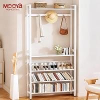 ราคา ช่องระบายอากาศ 2IN1 ชั้นรองเท้า 50 70 90CM ตู้รองเท้าอเนกประสงค์ โครงเหล็กพร้อมส่ง มีชั้นวางของ ประกอบง่าย (51750241901)