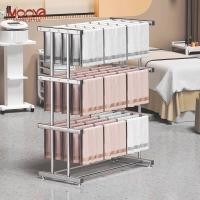 ราคา ราวตากผ้าเช็ดตัว 2 3 4ชั้น ราวตากผ้าแสตนเลส 5ราว เคลือบกันสนิม ใช้ตากผ้าขนหนูได้ ประกอบง่าย กันน้ำ (40975890934)