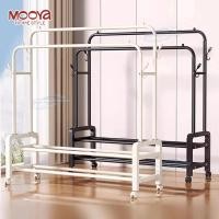 ราคา ราวแขวนเสื้อผ้า ราวตากผ้า ราวแขวนผ้า ราวผ้า ที่แขวนเสื้อผ้า ราวตากผ้าในห้อง ที่แขวนผ้า รองรับน้ำหนัก 50kg พร้อมส่ง (40251235383)