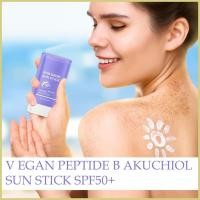 ราคา Sunblock Stick for Face Makeup Sun Screen SPF50 Sunblock Protector Non Greasy Moisturizer Bar for Daily Makeup pmuisth (57250114523)