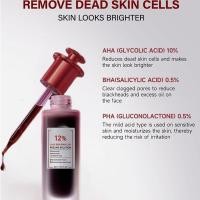 ราคา 12 AHA BHA PHA LHA Peeling Solution Serum 30ml Whitening Brightening for Dark Spot Acne Pron Hydrating Lotion pmuisth (46650487573)