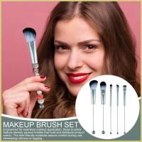 ราคา ชุดแปรงแต่งหน้ามืออาชีพ Beaded Make up Brushes 5X Portable Applicator Blending Sculpting เครื่องมือสังเคราะห์ pmuisth (54400098322)