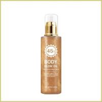 ราคา ครีมกันแดด Body Oil SPF 45 Face Sunscreen 100ML กันน้ํา Non sticky Glossy Moisturizer สําหรับโรงเรียนกลางแจ้ง pmuisth (27392875827)