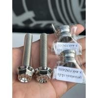 ราคา forza xmax น๊อตยึดท่อยาวเท่าเดิม2ตัว บูทลองท่อแต่ง2ตัว หัวสนามจี้ลาย สแตนเลสแท้ (40115010153)