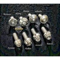 ราคา น๊อตยึดบังแตรWave scoopy นูโว fino ยึดรูตะกร้าหน้าแบบไม่ใส่ตะกร้า (27406971434)