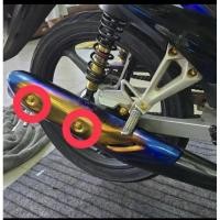 ราคา น๊อตฝากันร้อน เวฟ 125 i ปลาวาฬถึงปี 22เวฟ 110i ทุกปี สแตนเลสแท้ เงิน ทอง ไทเท ชุด 2 ตัว (41910548562)