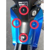 ราคา น๊อตชุดสีเวฟ 125 i บังลม ชิ้นดำกลาง ชุด 5 ตัว สแตนเลสแท้ (42600743484)