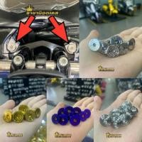 ราคา น๊อตเบ้าแฮนด์PCX เงิน ทอง ไทเท ราคาต่อ1ชุด (42523413528)