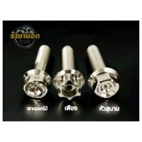 ราคา nmax 2025 น๊อตโช๊คหน้าใต้กระบอกโช๊คหย้าด้านบน ชุด 4ตัว สีเงิน สีทอง สีไทเท (28339229089)