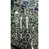 ราคา น๊อตยึดคานดรัมWAVEแบบหัวลูกหมาก น๊อต 2 เมีย2 คานมิเนียมแบบหนา (42409698385)