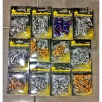 ราคา น๊อตชุดสี ลายก้นหอย Wave drieam xmax nmax pcx msx ราคาต่อ 1 ชุด (40305337858)