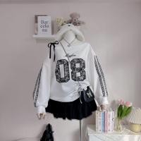ราคา ชุดเซต ปาดไหล่ผูกไหล่ แขนยาว แต่งลูกไม้ ผ้ามูลเวฟ น่ารัก ผู้หญิง (28114652924)
