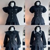 ราคา รวมเสื้อสีดำ แบบสุภาพ เสื้อไว้อาลัยสีดำ (44900478630)