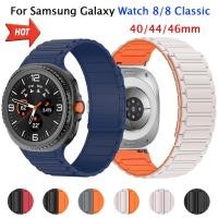 ราคา สายซิลิโคนสําหรับเล่นกีฬาสําหรับ Samsung Galaxy Watch 8 40 มม 44 มม เปลี่ยนแม่เหล็กสําหรับ Galaxy Watch 8 คลาสสิก 46 มม สายนาฬิกา (44024342289)