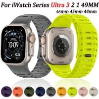 ราคา ใหม่แม่เหล็กซิลิโคนสําหรับ A pple นาฬิกา Ultra 3 2 1 49 มม Series 11 10 46 มม สายนาฬิกากีฬา iWatch 9 8 7 6 5 SE 3 45 มม 44 มม (44225526159)