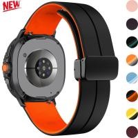 ราคา หัวเข็มขัดแม่เหล็กสําหรับ Samsung Galaxy Watch 8 8 classic สายรัดข้อมือซิลิโคนสร้อยข้อมือกีฬาสําหรับ Galaxy Watch 8 40 44 มม bamd (41174342904)