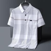 ราคา เสื้อโปโลผู้ชายแขนสั้น ผ้าไหมน้ำแข็ง สำหรับวัยกลางคนและผู้สูงอายุในฤดูร้อน (50850547964)