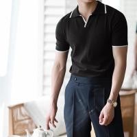 ราคา เสื้อโปโลผู้ชาย สไตล์การทำงาน ทรงกระชับ ระบายอากาศได้ดี มีความยืดหยุ่น (50650657762)