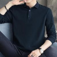 ราคา เสื้อโปโลผู้ชายแขนยาว สีดำ ใส่สบายทั้งหมดปี (28892357056)