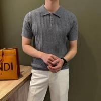 ราคา เสื้อโปโลแขนสั้นสำหรับผู้ชาย สีดำ สีเทา และสีกากี ไซส์ M XL (42525261127)