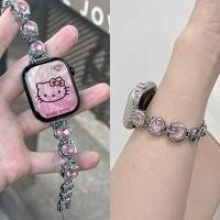 ราคา ใช้ได้กับ Xiaomi Mi Band 9 Pro 8 Hello Kitty Chain Xiaomi 9 NFC 8 สายโลหะ Redmi Watch 5 4 สินค้าเฉพาะ (27580951859)