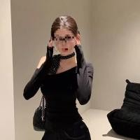 ราคา เสื้อลอยไหล่ลาดแขนยาวสำหรับผู้หญิง สายเดียวเอวเพรียว สไตล์ใหม่ฤดูใบไม้ร่วง (27992949813)