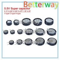 ราคา 5 5V Super capacitor 0 1F 0 22F 0 33F 0 47F 1F 1 5F 4 0F V type C type H type ปุ่ม Farad capacitor Betterway (26524280030)