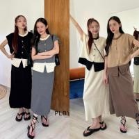 ราคา ชุดเซตวินเทจ กระโปรงเกาหลี 643 (25383703274)