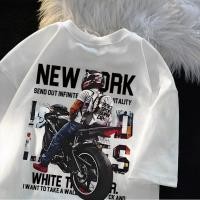 ราคา จัดส่งตลอด 24 ชั่วโมง เสื้อยืดคอกลม แขนสั้น oversize t shirt ผู้ชาย สกรีนลายวินเทจ เสื้อสตรีทแฟชั่นเท่ๆ เสื้อเมกา (43158825990)