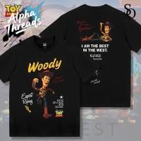 ราคา จัดส่งตลอด 24 ชั่วโมง เสื้อยืด Toy Story Buzz Woody สกรีนหน้า หลัง (42457620073)