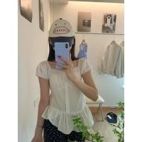 ราคา White Cotton Blouse เสื้อแขนตุ๊กตาผ้าคอตตอน สีขาว (40257682481)