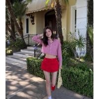 ราคา Polo stripe Crop Shirt เสื้อเชิ้ตครอปลายทาง (26790304207)