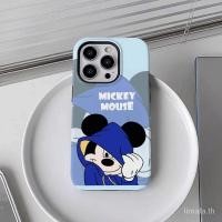 ราคา เคสโทรศัพท์มือถือ กันตก สองชั้น ลายมิกกี้เมาส์ สีฟ้า สําหรับ Iphone 14plus 11 12pro 15Promax 14 13pro 12 11promax XR Xs 8plus 11promax (25511586246)