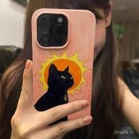 ราคา เคสโทรศัพท์ Hard Fun Daze Sun Black Cat เหมาะสําหรับ iPhone 17promax 16promax 15 14 13 12 11 promax 16plus 15plus xr xs 12pro 13pro กันกระแทกป้องกันกรณี (41870790927)