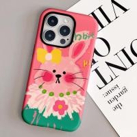 ราคา เคสโทรศัพท์ภาพวาดสีน้ำมันสองชั้นพร้อมโบว์กระต่ายเคสโทรศัพท์สำหรับไอโฟน iphone15 14pro 13promax น่ารัก12pro 11promax กันน้ำและกันเหงื่อ11pro XR XS X 14PROMAX (29308009213)
