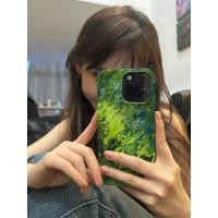 ราคา เคสโทรศัพท์มือถือแบบแข็ง กันกระแทก กันฝุ่น สีเขียว สไตล์โรแมนติก สําหรับ iPhone 11pro 12pro 13pro 14pro 15pro 11 12 13 14 15 pro max 11promax 7 8 plus x xr xsmax (24665539370)