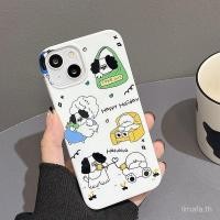 ราคา เคสโทรศัพท์มือถือแบบแมทนอนราบลูกสุนัขแบบสบายๆเหมาะสำหรับ iPhone 12 14 15 16 PROMAX 11PROMAX XS 7plus X 11 14PLUS 13PROMAX ป้องกันเคสแข็ง (28818577808)