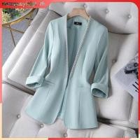 ราคา เบลเซอร์ blazer S 5XL คนอ้วนใส่ได้ เสื้อสูทสีขาวสาวอวบ ไซส์ใหญ่ 44 เสื้อสูทแฟชั่นผู้หญิงสาวอวบ ชุด เบเซอร์สีเขียว แขนยาว เสื้อสูททํางานผู้หญิง oversize เสื้อคลุมทํางานผู้หญิงตัวใหญ (26081354998)