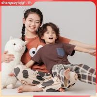 ราคา YAOEENHพร้อมส่ง ชุดนอน เสื้อแขนสั้น กางเกงขายาว ลายการ์ตูน สองชิ้น ขนาดใหญ่ 100 180 ซม แฟชั่นฤดูร้อน สําหรับแม่ และลูก (26778334300)
