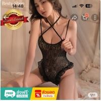 ราคา ชุดนอนมือ1สีดำลูกไม้สวยมาก (25378603953)