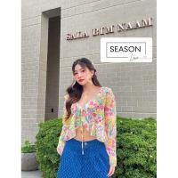 ราคา เสื้อชีฟอง แขนยาว ผ้าพิมพ์ลายสีสันสดใส งานป้าย SEASON love (29883206725)