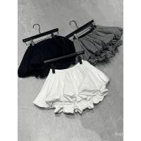 ราคา กระโปรงสั้นแบบพัฟสไตล์เกาหลีสำหรับผู้หญิง 2025 เอวสูง กระชับสัดส่วน จีบไม่สม่ำเสมอ (28236555316)