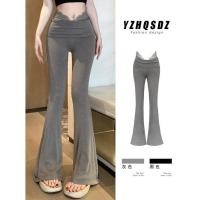 ราคา กางเกงโยคะเอวสูงลายลูกไม้ ทรงบานพร้อมเอฟเฟกต์การพลิ้วไหว กางเกงลำลองสำหรับผู้หญิง (29034439571)